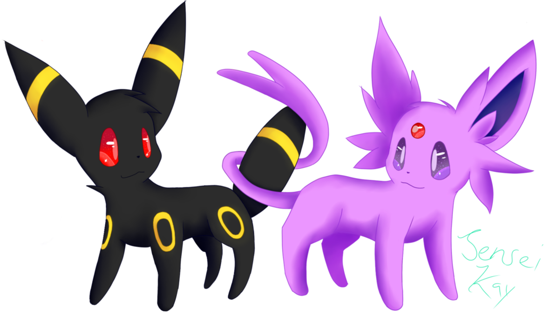 Download and share clipart about Espeon/umbreon Drawing By Aeromiko On Devi...