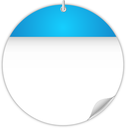 Circle Calendar Date Icon Light Blue - Date Calendar Circle (418x425)