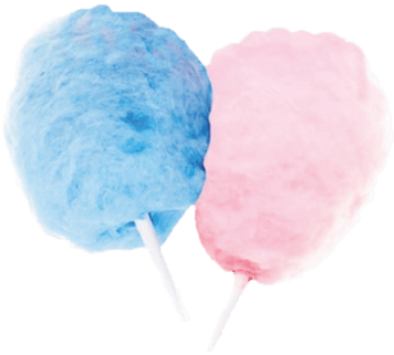 Pink And Blue Candy Floss - Fairground Candy Floss Machine (400x400)