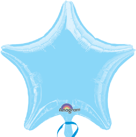 Pastel Blue Star 18" Mylar Balloon - Mylar Balloon (480x480)