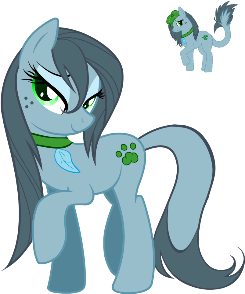 Wet Mane Leafy Pony [without Hat] By Wolfsman2 - Wet Mane Rainbow Dash (802x997)