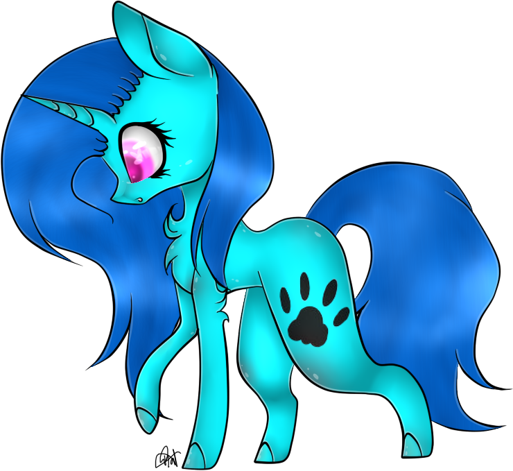 [trade] Mane Blue By Ohflaming-rainbow - Cartoon (740x679)
