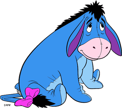 Eeyore Clipart - Eeyore Thanks For Noticing Me (410x378)