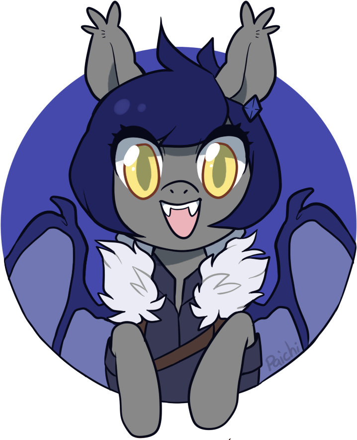 Paichitaron, Bat Pony, Cute, Ear Piercing, Earring, - Cartoon (757x903)