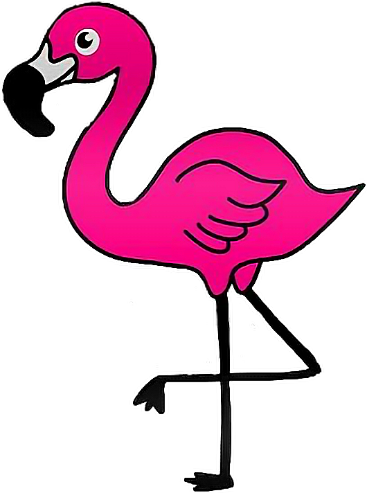 Report Abuse - Cute Flamingo Clip Art (530x712)