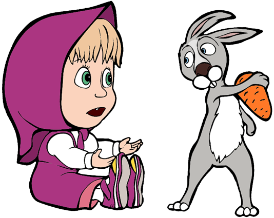 Masha And The Bear Rabbit (534x425)