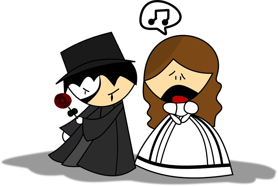 Man Whistling Cliparts 23, Buy Clip Art - Phantom Of The Opera Cartoon (960x643)