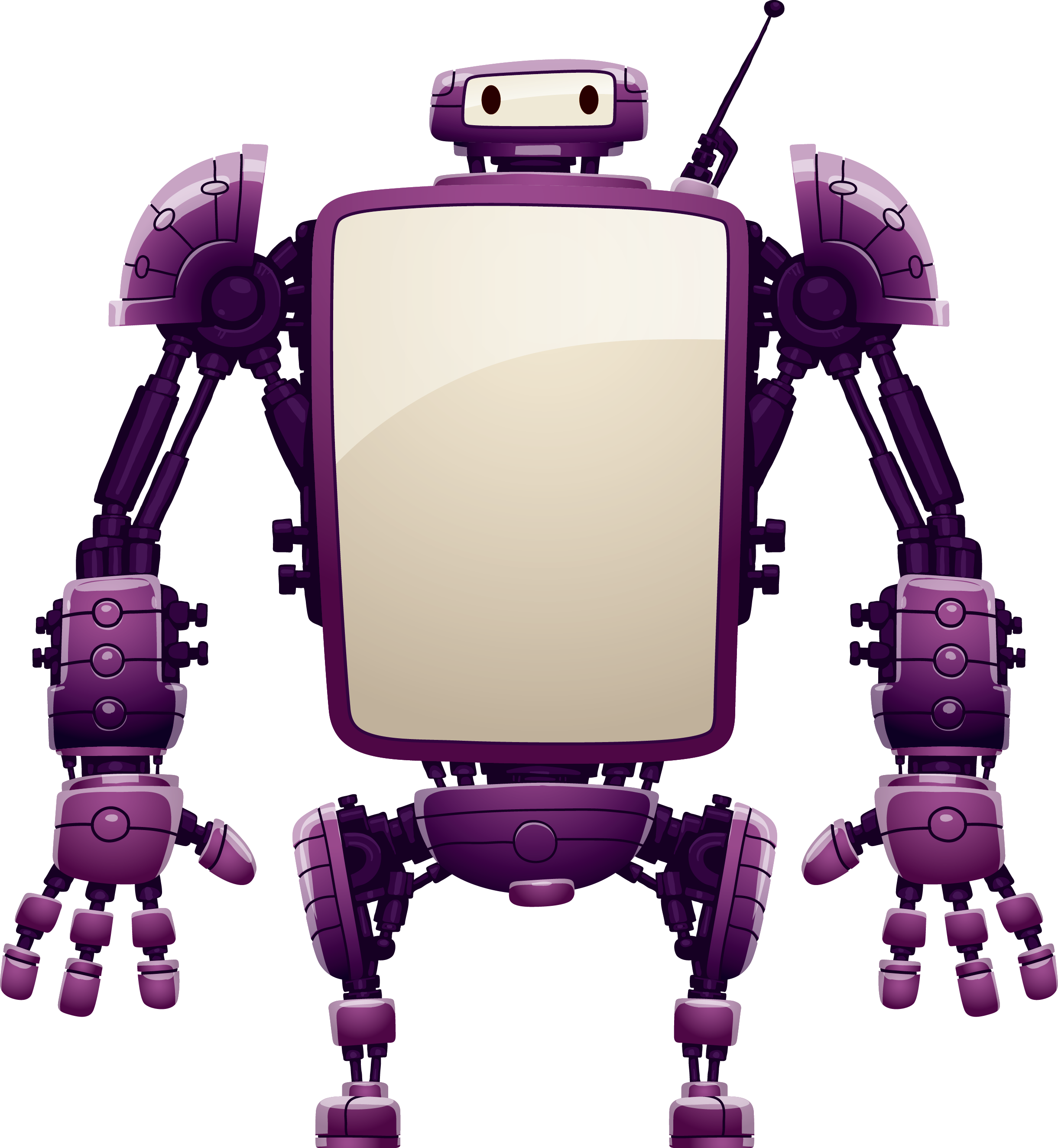 Robot Clip Art - 仕事がはかどるjavascriptファイル管理術 (2442x2650)
