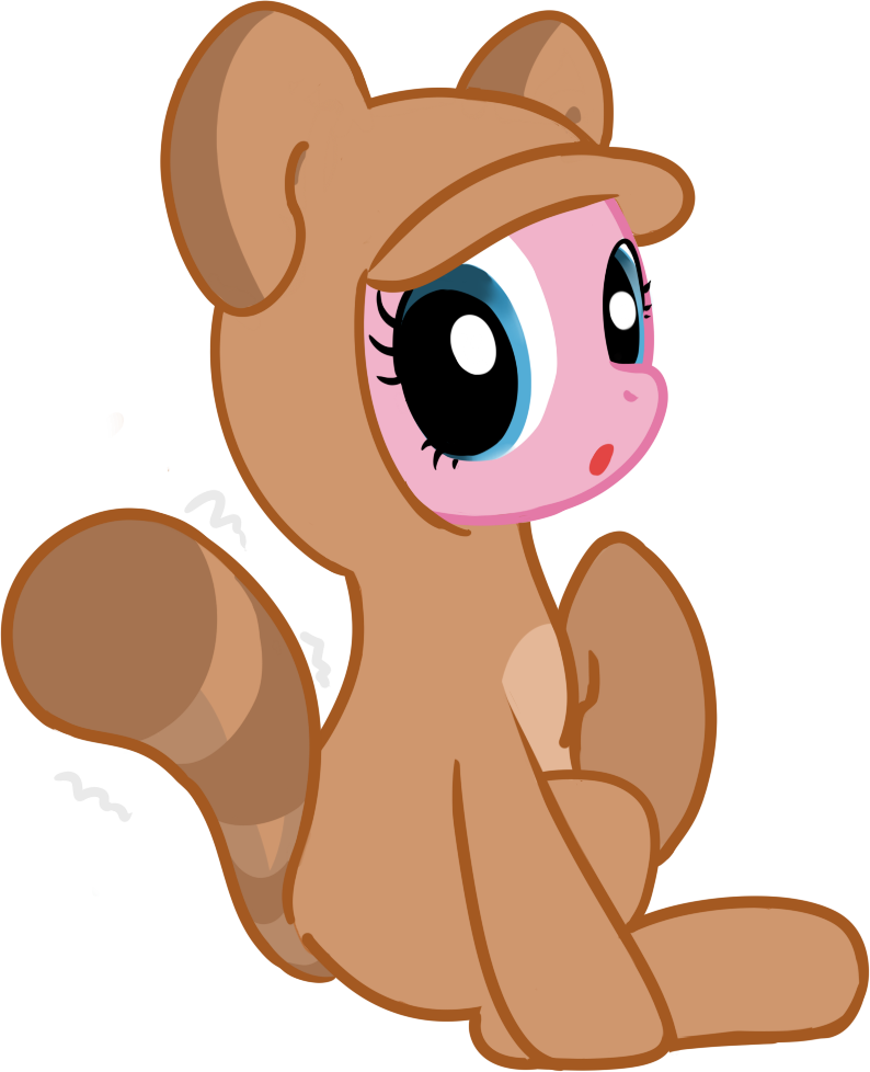 My Little Pony Clipart Squirrel - Tanuki Suit (794x978)