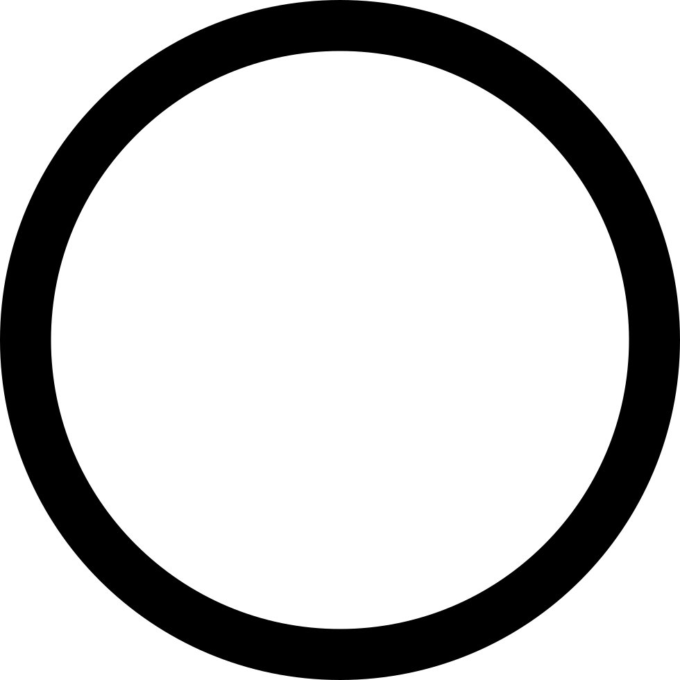 Transparency% Comments - Outline Of Shape Circle (980x980)