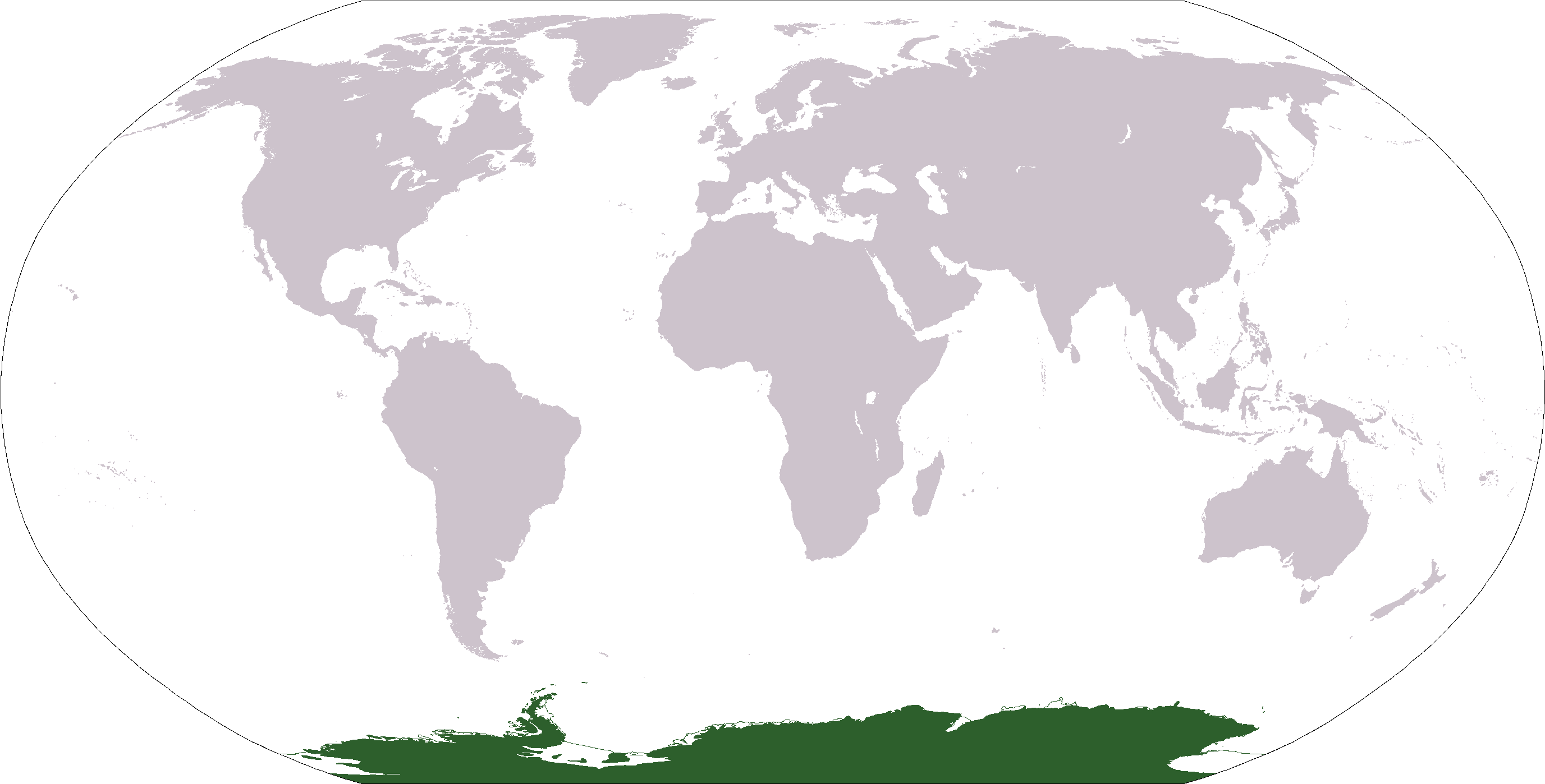 Locationantarctica Transparent - World Map Blank No Borders (2759x1404)