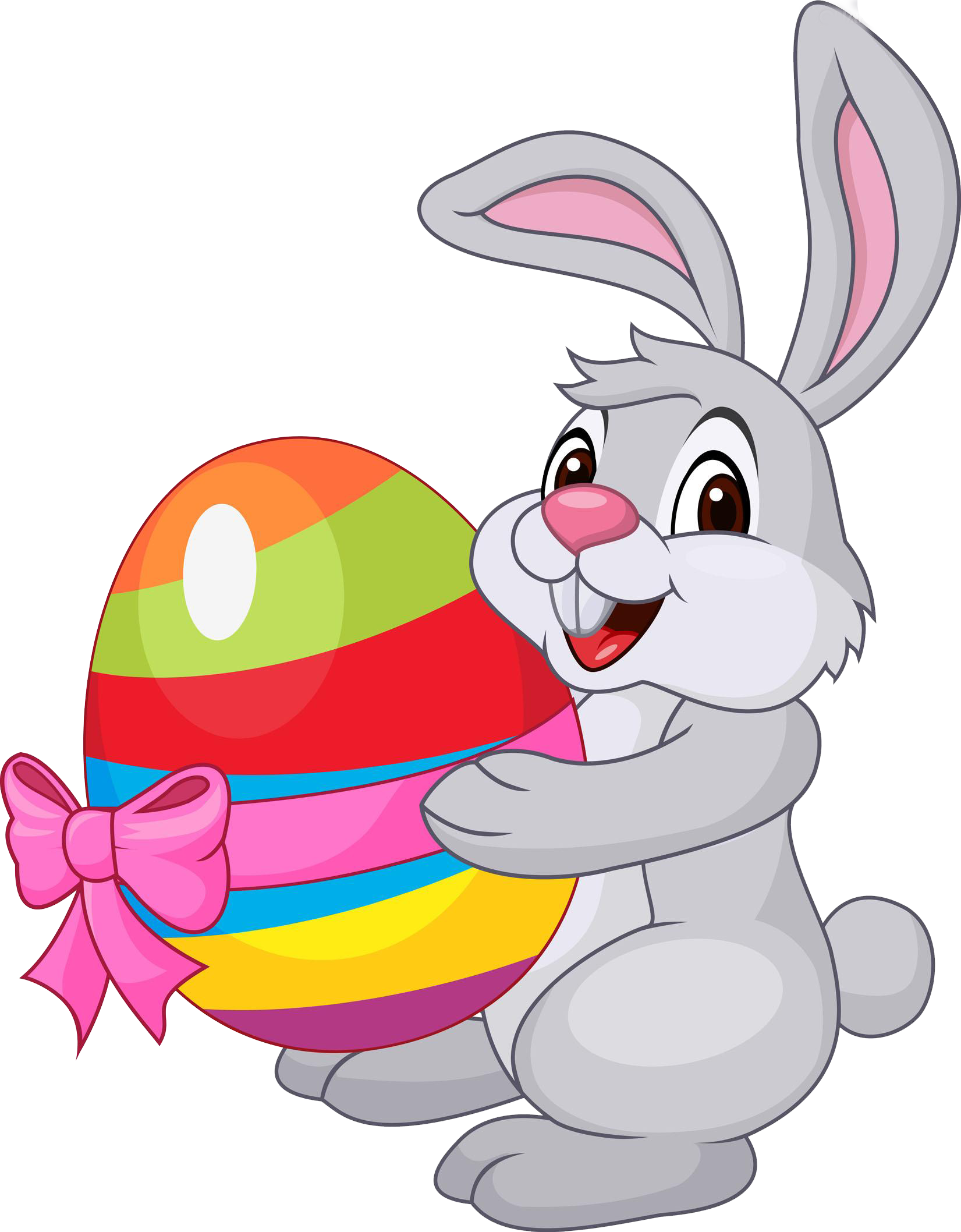 Easter Bunny Easter Egg Rabbit - Conejo Con Huevos De Pascua.