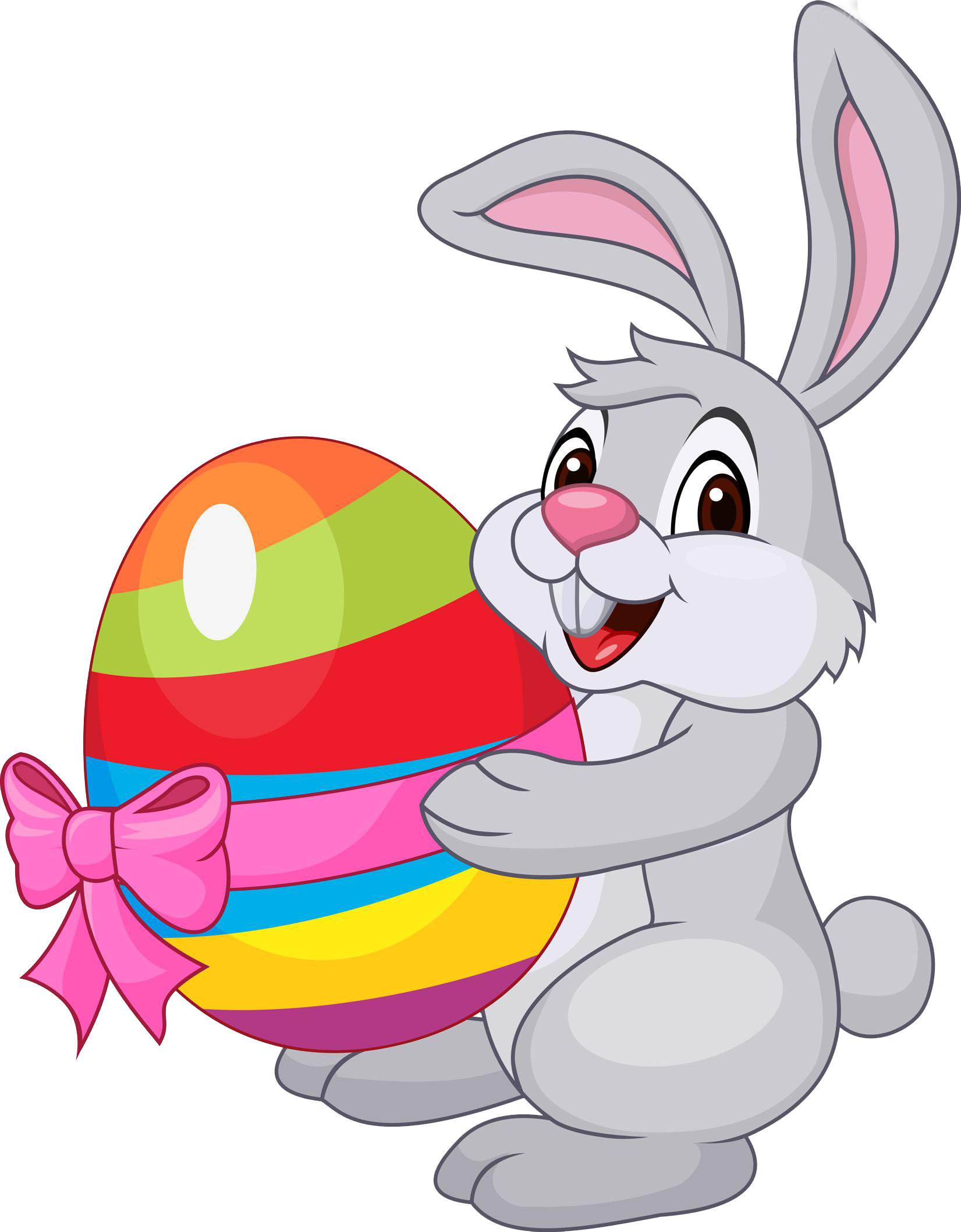 Easter Bunny Easter Egg Rabbit - Conejo Con Huevos De Pascua (1651x2116)