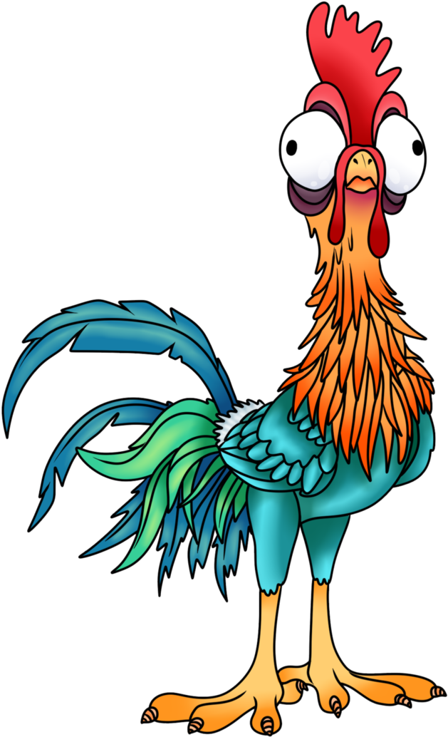 Hei Hei Moana Fan Art By Crazycolorburst - Mom Life Got Me Feelin Like Hei Hei (1024x1418)