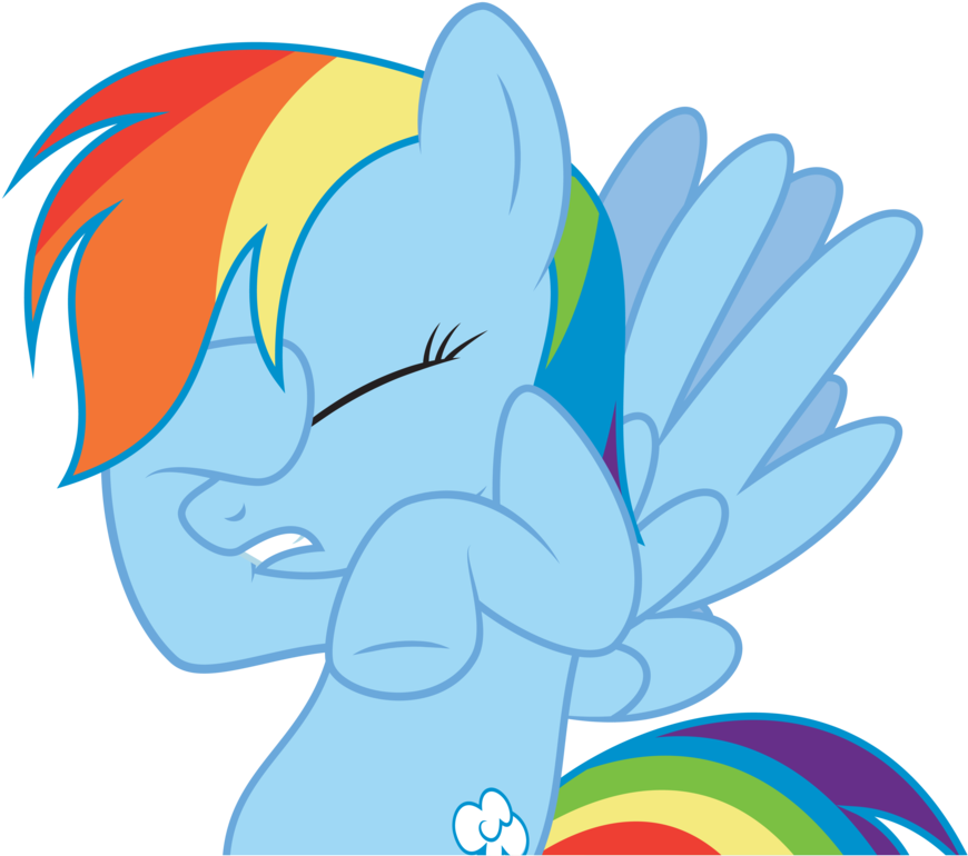 Facehoof By Abydos91 - Mlp Rainbow Dash Facehoof (900x787)