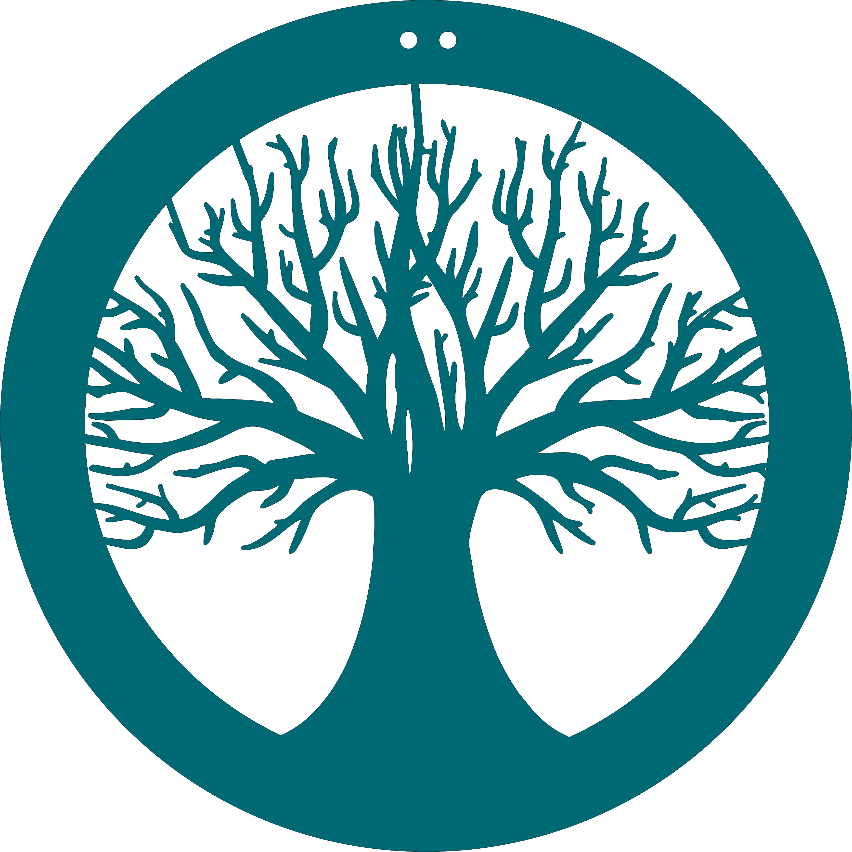 Tree - Arboles Tenebrosos Siluetas Png (3474x3474)