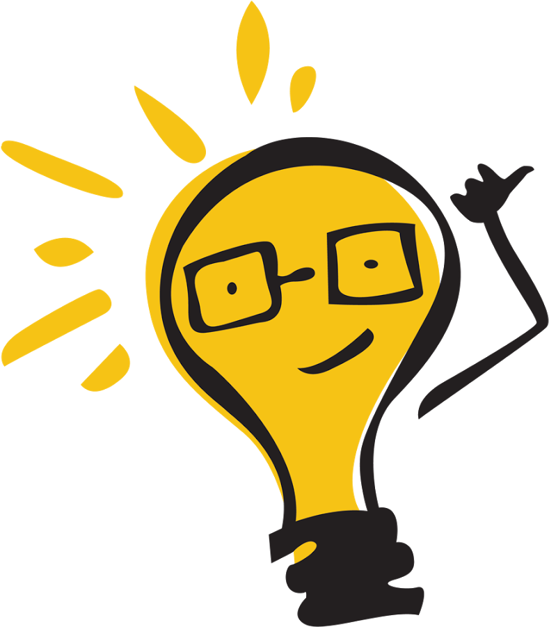 Cartoon Comics Clip Art - Clipart Light Bulb Thinking (900x900)