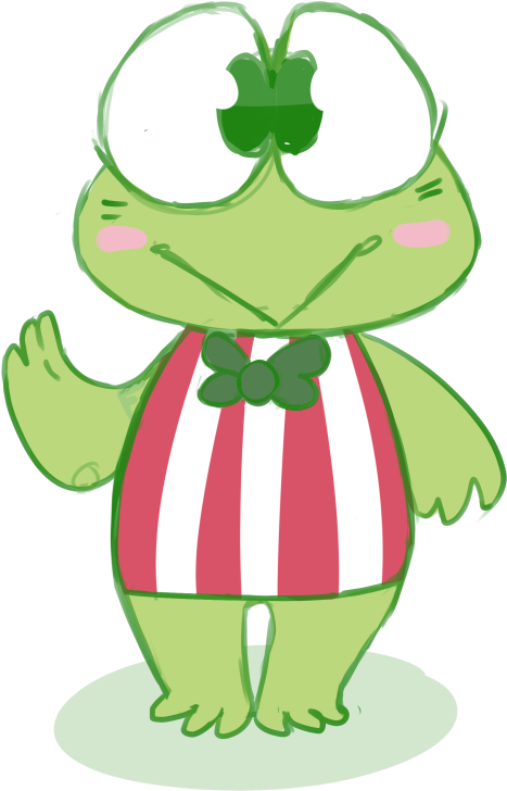 Frog Character Flowering Plant Clip Art - Frog Character Flowering Plant Clip Art (540x740)