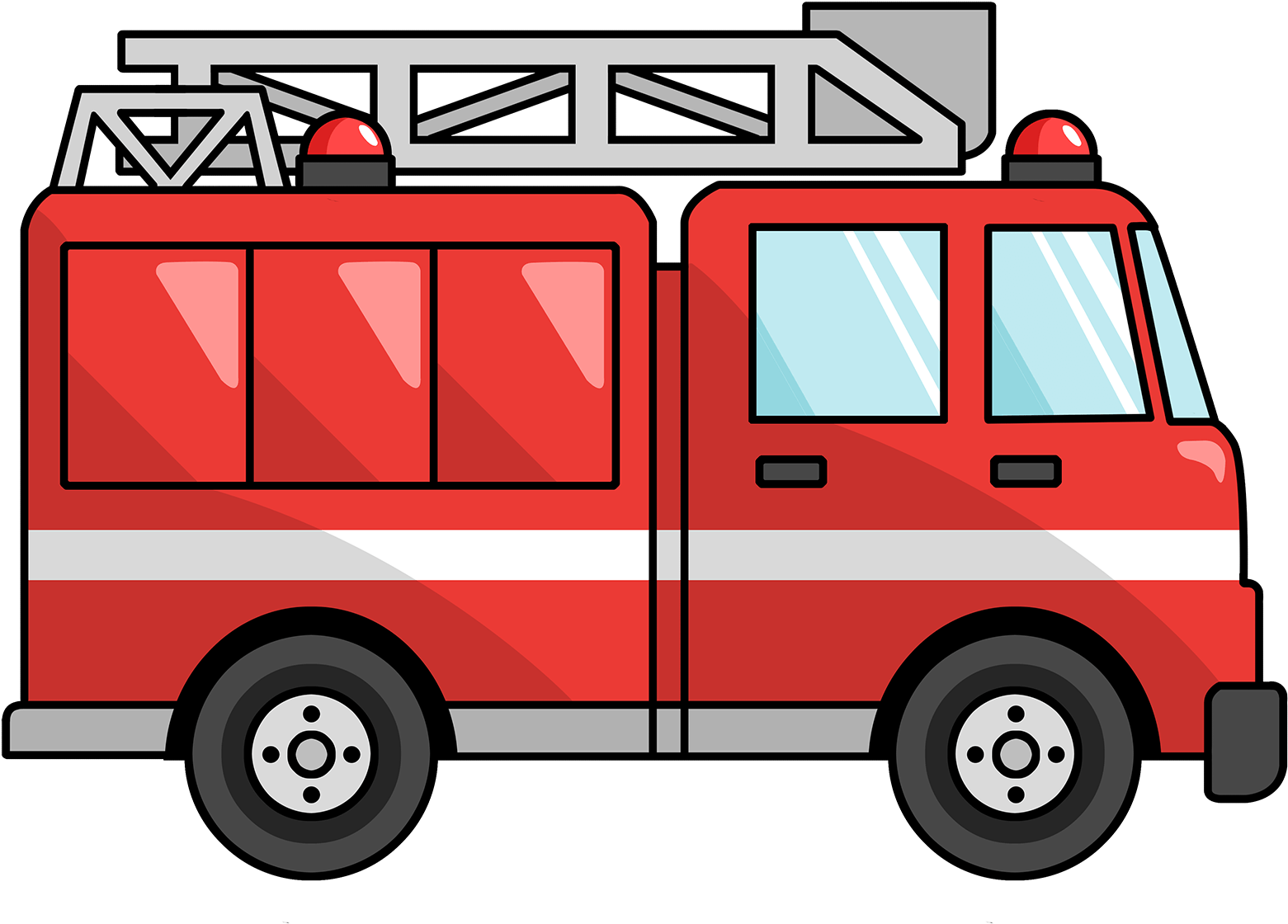 Fire Truck Clip Art Free - Fire Truck Clipart (1600x1200)