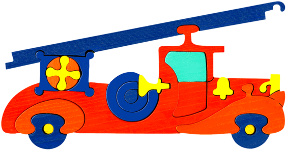 Fire Engine Puzzle - Firefighter (600x600)