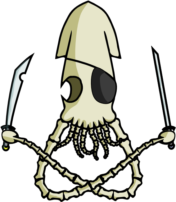 Undead Pirate Squid - Undead Pirate Squid (600x849)