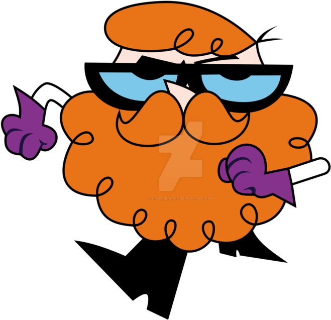 Dexter With Beard By Contreras19 - Dexters Lab With Beard (894x894)