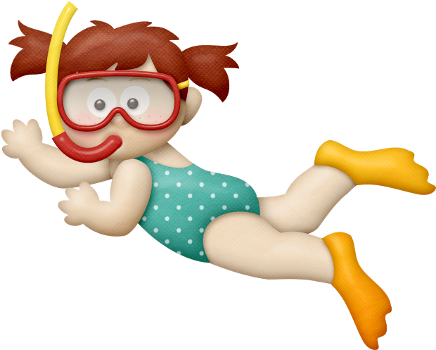 Meninas, Fundo, Menino Menino, Desenhos Diversos, Peixes, - Underwater Kids Clipart (800x639)