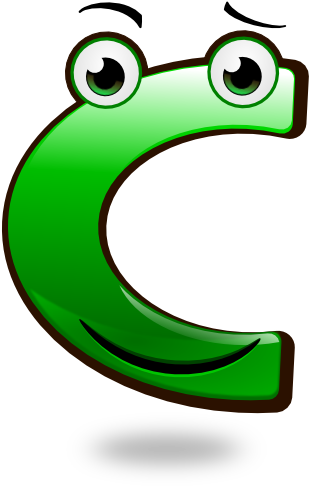 C By Mondspeer - Smiley Letter C (500x500)