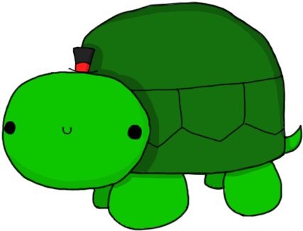 Top Hat Turtle By Xxneoprincexx - Turtle With A Hat (500x450)
