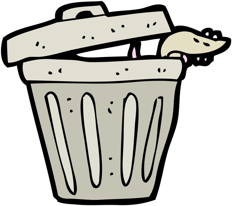Trash Can - 0shares - Bote De Basura Dibujo (800x800)