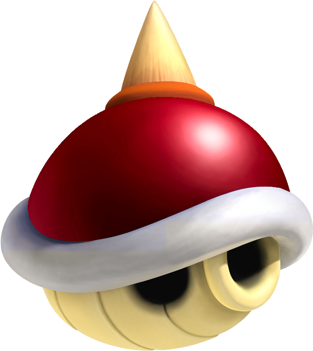 Spike Top Shell - Mario Kart Red Shell (660x740)