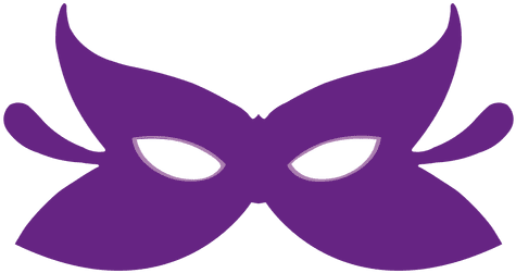 Purple Masquerade Mask Png Download - Purple Ribbon Mask Clipart Png (512x512)