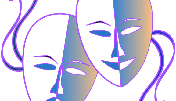 Masks-308614 960 - Blue Theatre Masks Png (660x330)