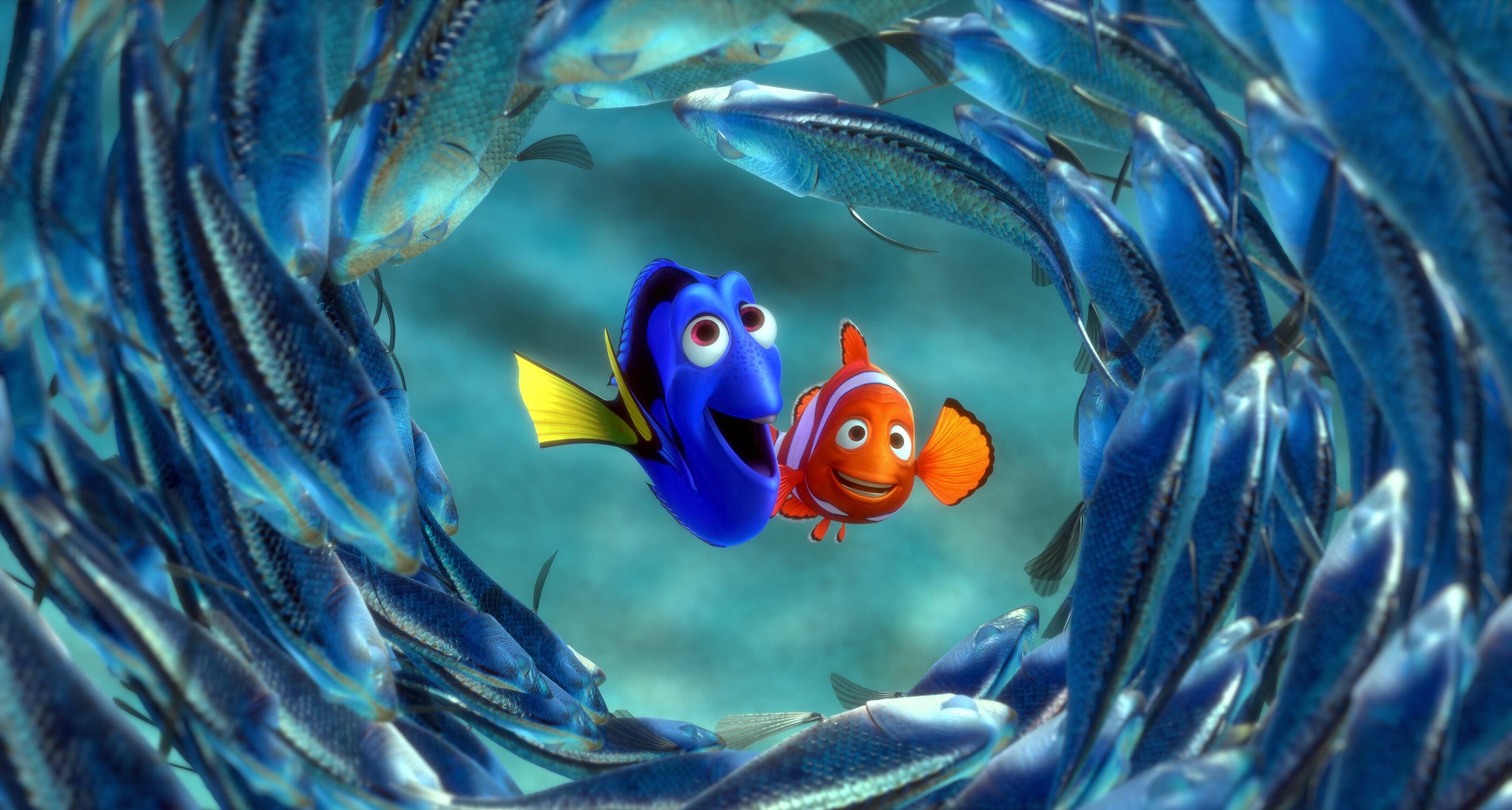 Cute Fish Clipart Free Download Pictures - Finding Nemo Sardines (2796x1499)