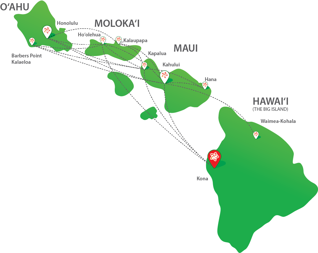 Mok Routemap - Inter Island Flights Hawaii (1105x920)