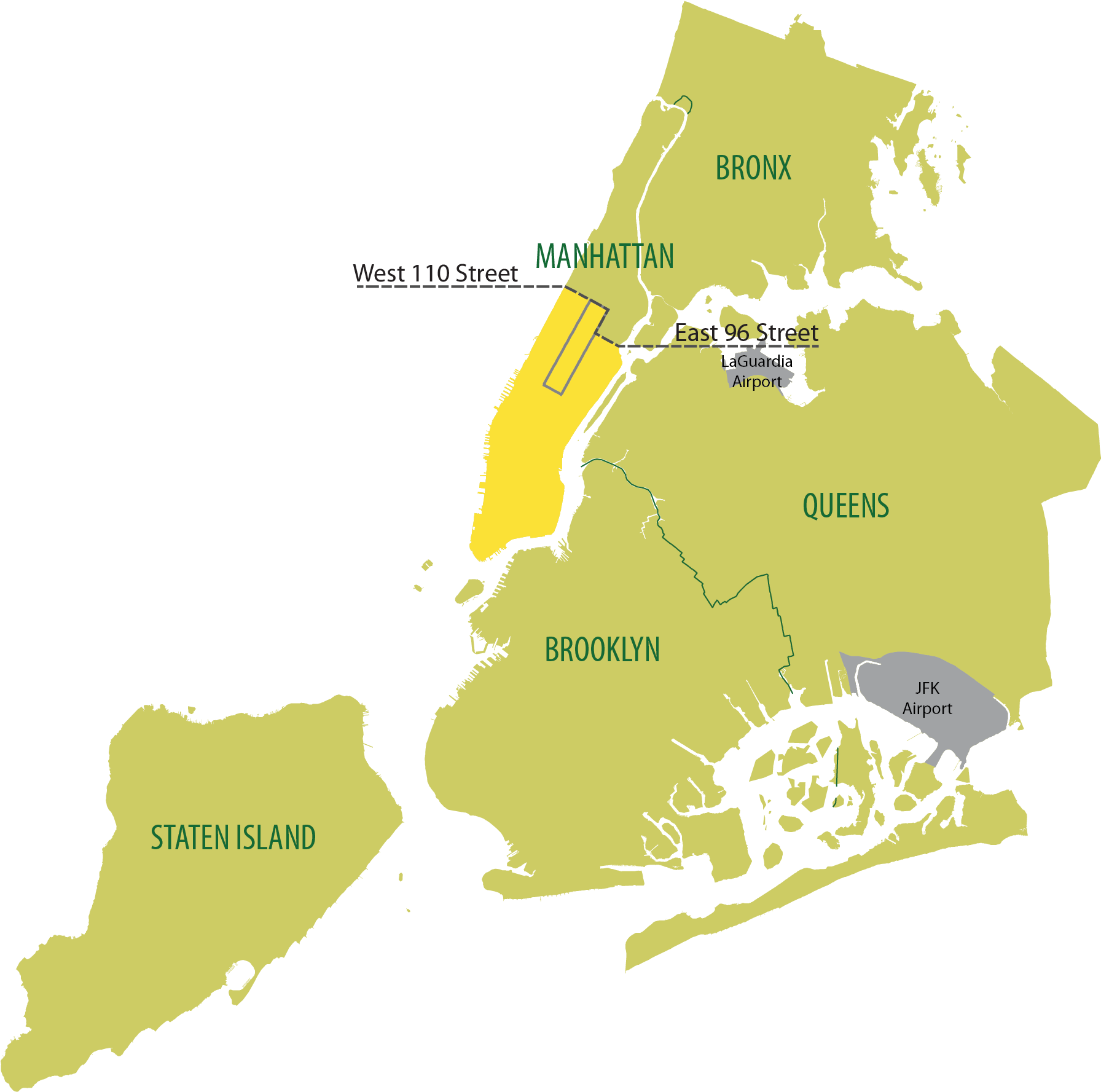 Nyc Taxi Limousine Commission Boro Taxis - New York City Boroughs (1865x1800)