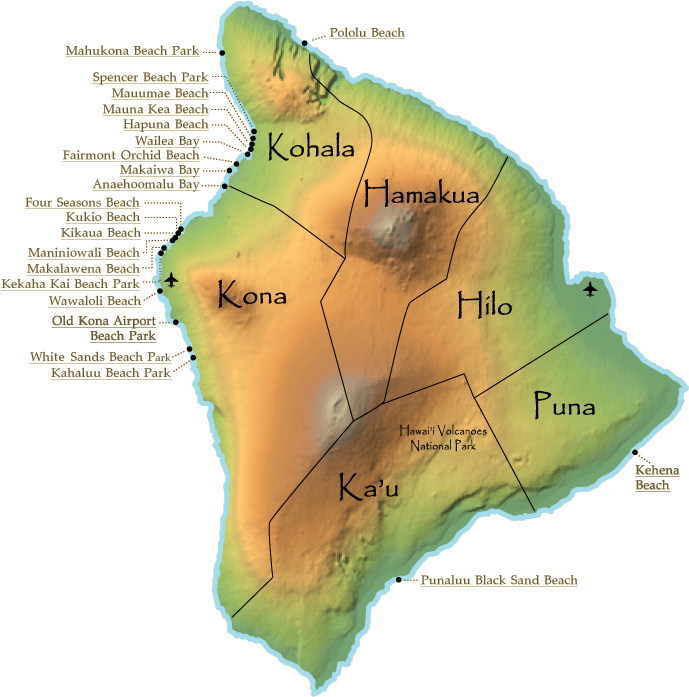 Friday, December 17, - Physical Map Of Hawaii (700x700)