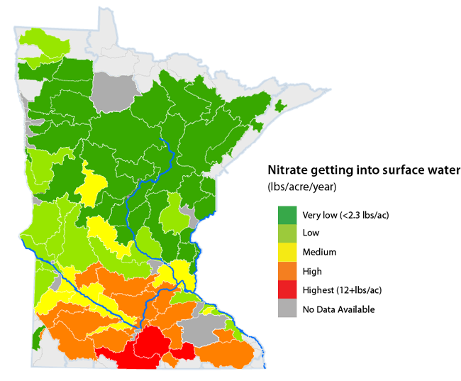 Report On Nitrogen In Surface Water Minnesota Pollution - Water Pollution In Minnesota (650x537)