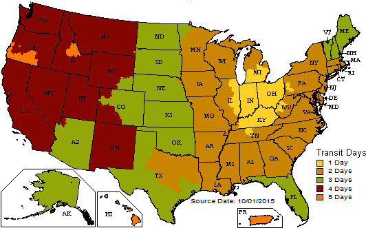 Shipping Map - Dayton Ohio Us Map (546x353)