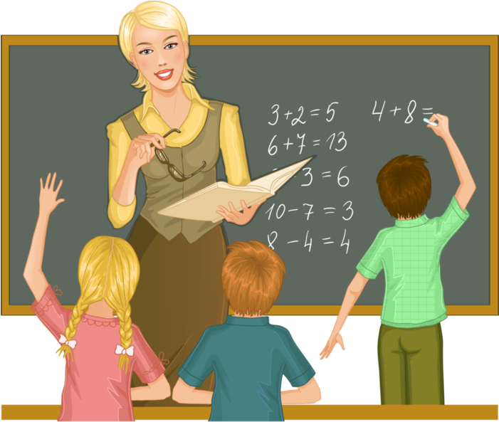 Сценарий Утреника Ко Дню Учителя - Teachers And Students Cartoon (700x618)