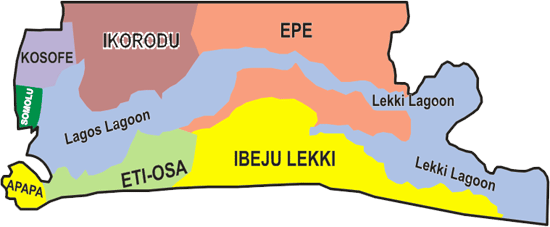 Cool Nicknames To Call Your Friends - Map Of Lagos State (550x227)