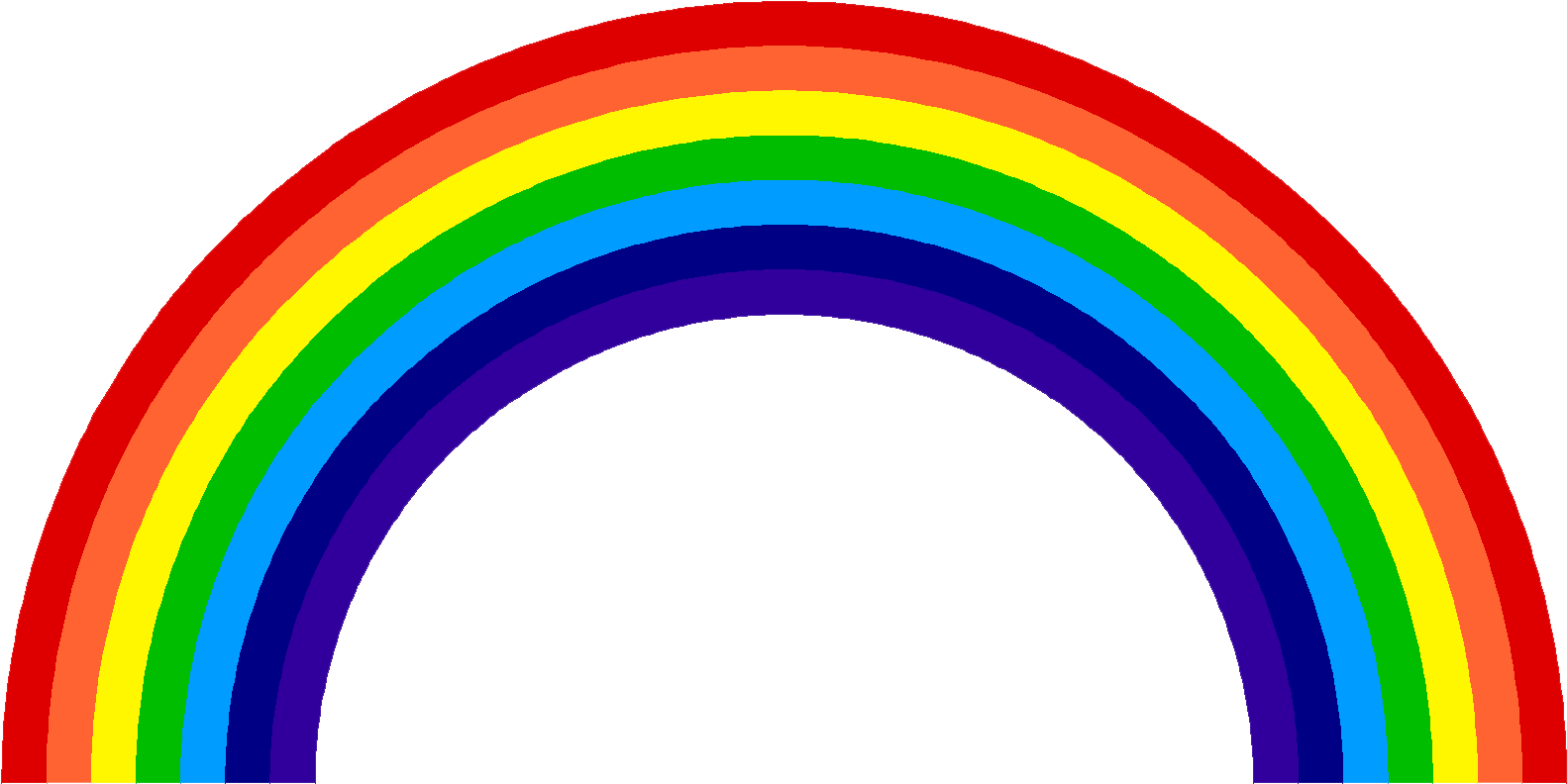 Rainbow Clipart Png File - South Africa Rainbow Nation (1600x808)