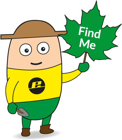 Image Of Gary The Gardener Hold A Leaf And Trowel - Chelsea Flower Show (500x500)