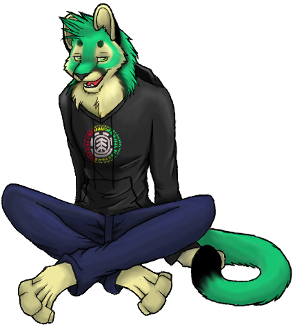 Fallon Cougar Anthro By Fallonzeke - Sitting (434x473)