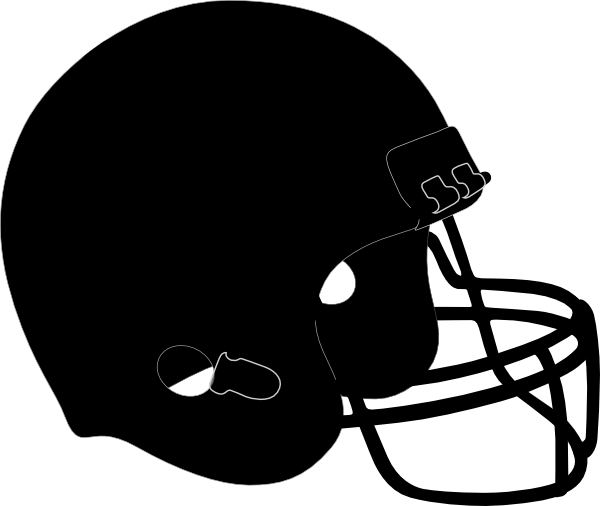 Football Helmet Clip Art At Clker Com Vector Clip Art - Helmet And Football Drawing (600x506)