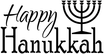 Happy Hanukkah - Menorah (400x400)