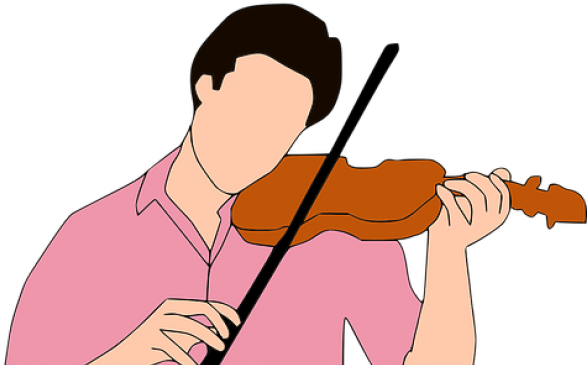 Concert Clipart Music Man - Violin (640x480)