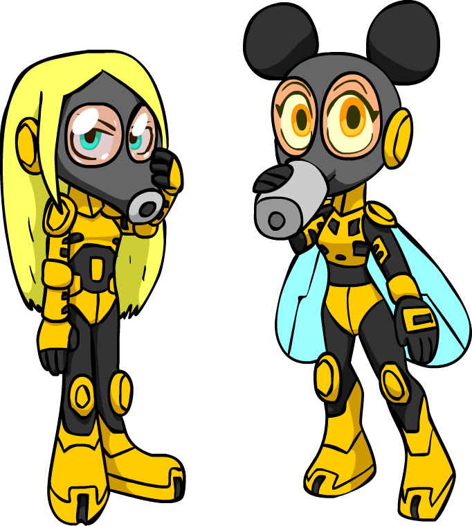 Masked Hive Terra And Bumblebee By Shennanigma - Bumblebee (682x759)