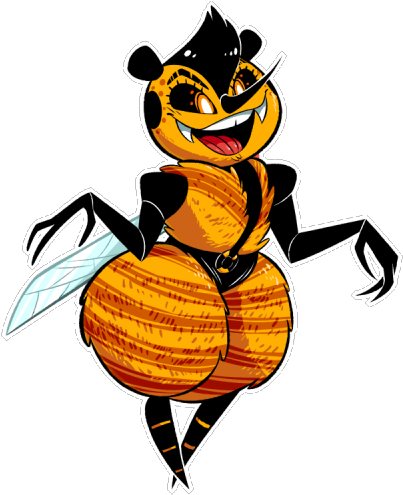 Amery, A Drone Who Fled His Hive - Cartoon (500x500)