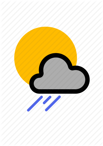Shower Clipart Rain And Sun - Cloud (361x512)
